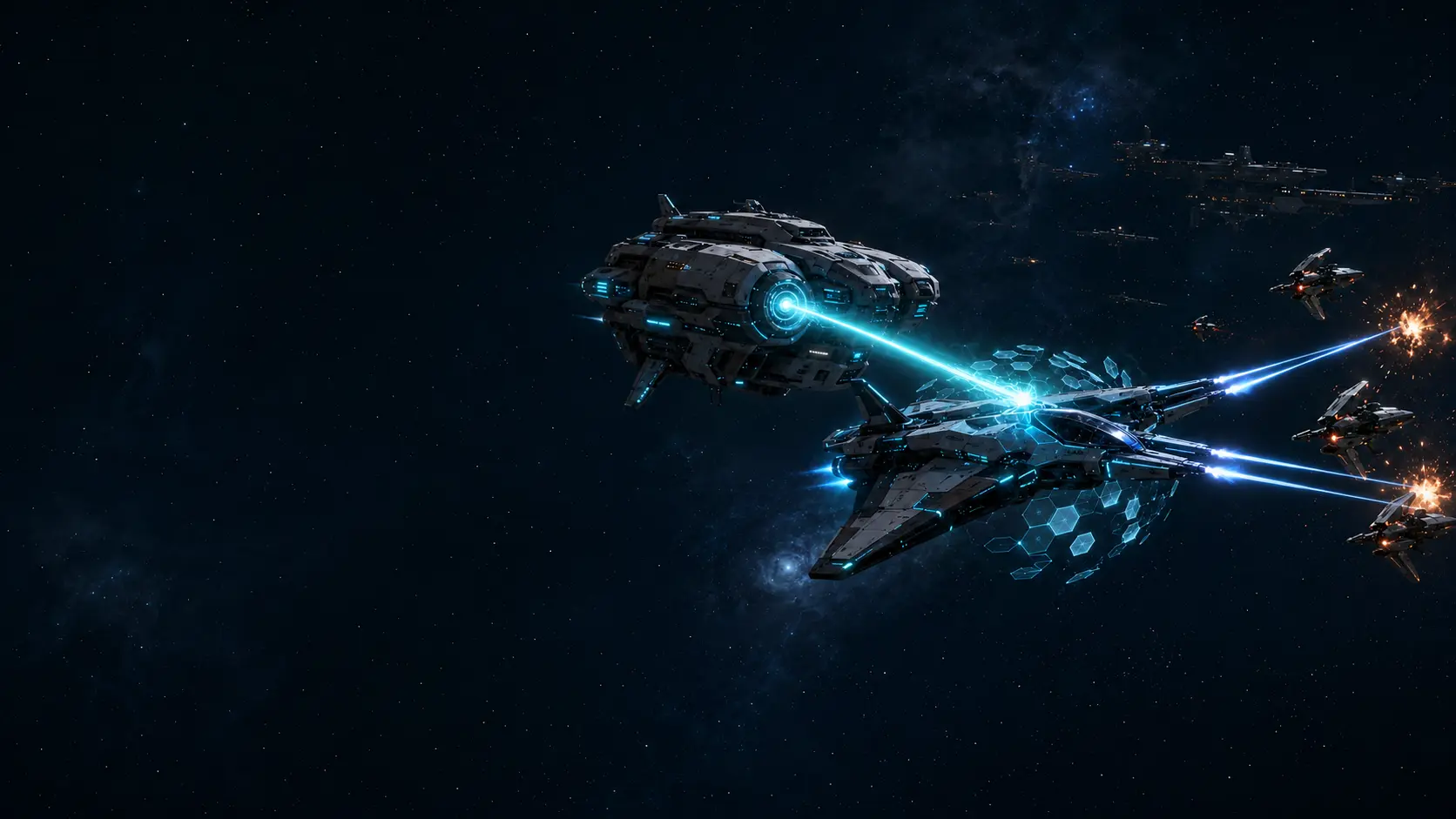 Fighter et Support opérant ensemble