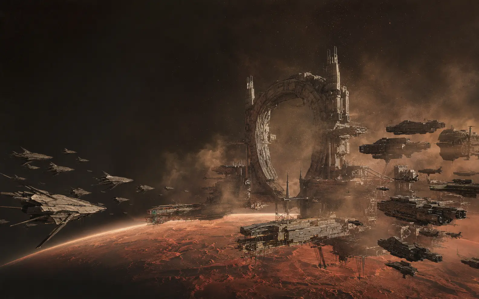 Flottes rivales autour d’un chantier orbital